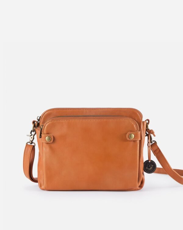 Tan Leather Crossbody Bag