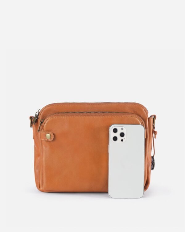 Tan Leather Crossbody Bag