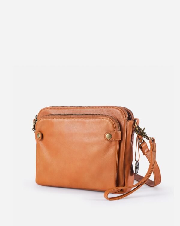 Tan Leather Crossbody Bag