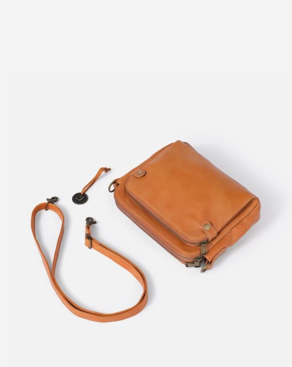 Tan Leather Crossbody Bag