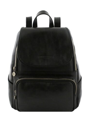 Black-Leather-Backpack