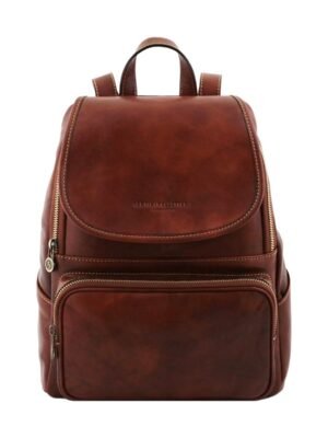 Brown Leather Backpack - Classic and Timeless Design