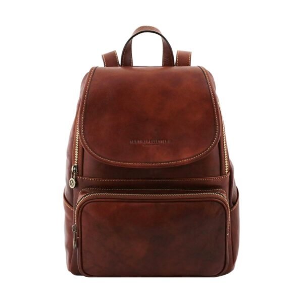 Brown Leather Backpack - Classic and Timeless Design