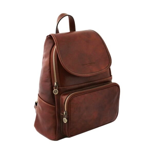 Brown Leather Backpack - Classic and Timeless Design