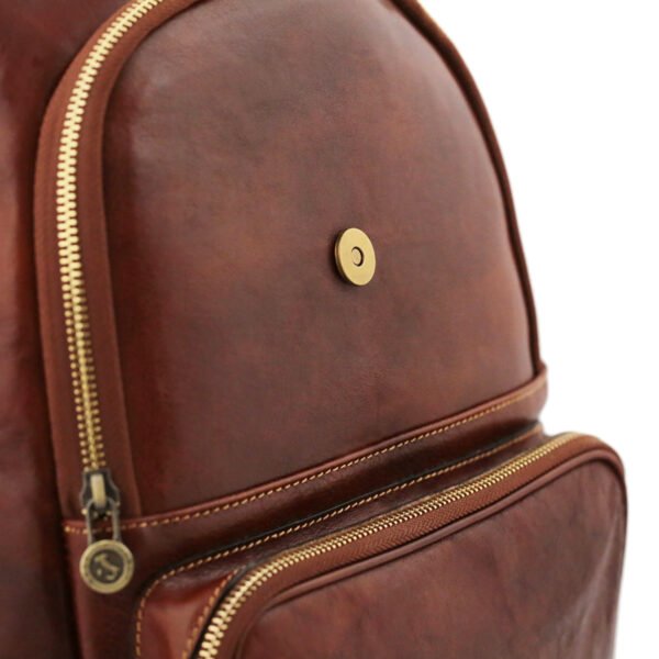 Brown Leather Backpack - Classic and Timeless Design