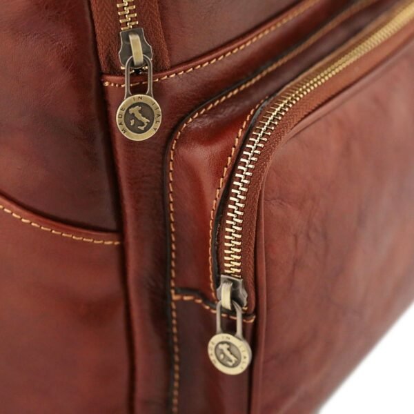 Brown Leather Backpack - Classic and Timeless Design